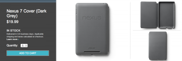 official nexus 7 cases available in google play store