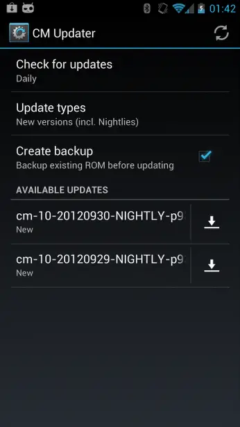 cyanogenmod introduces cm updater in its latest update