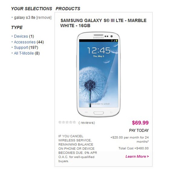 galaxy s3 lte coming to t-mobile on 5th june