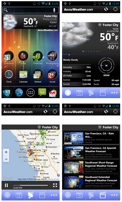 accuweather for android - top weather app