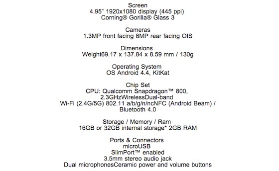 http://www.theverge.com/2013/10/28/5039968/nexus-5-specs-leaked-by-canadian-carrier-wind-mobile