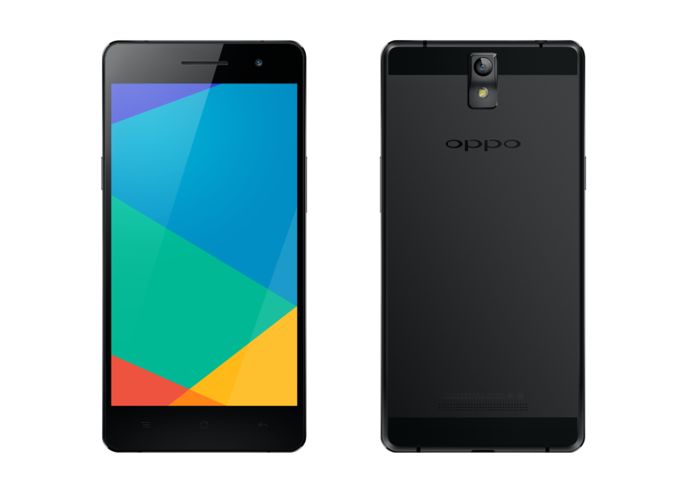oppo r3 black front and back