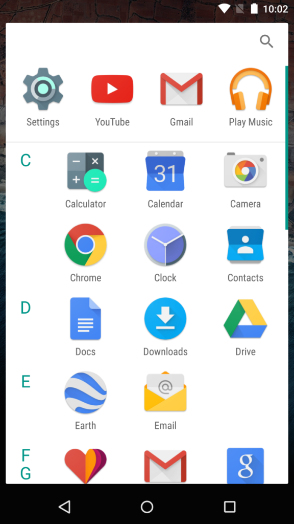 android m launcher