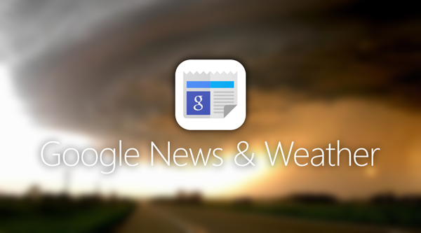 google weather and news