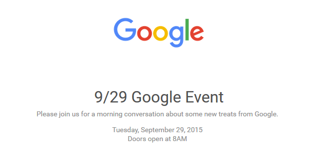 google september 29th event