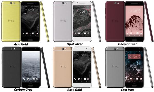 htc one a9 renders colors