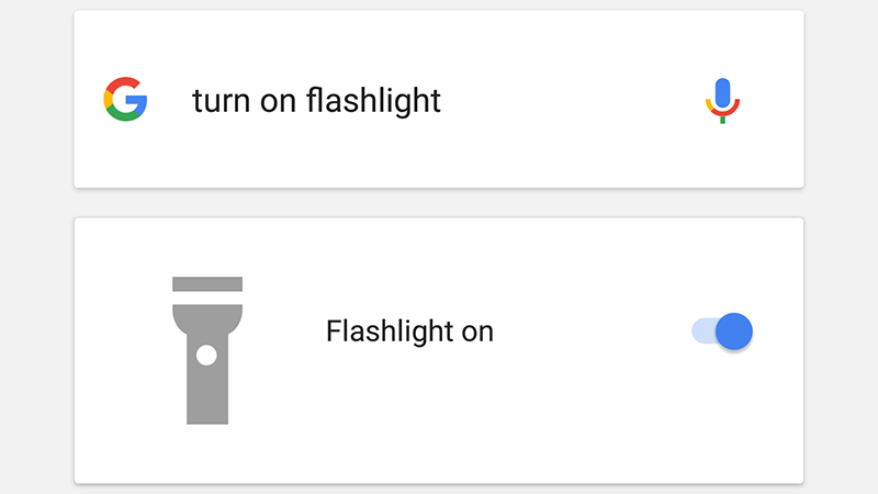 google now turn off flashlight