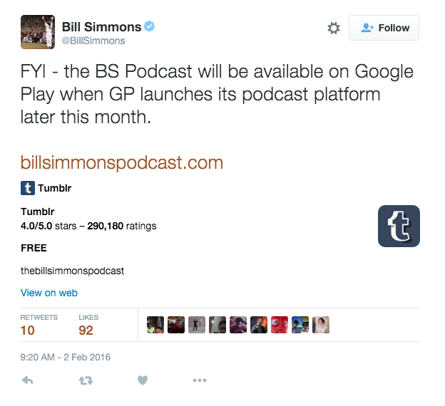 podcast on google