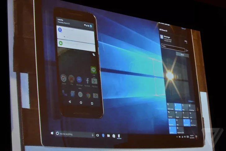 android notification on windows 10