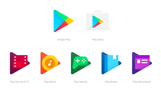 New Google play Icons
