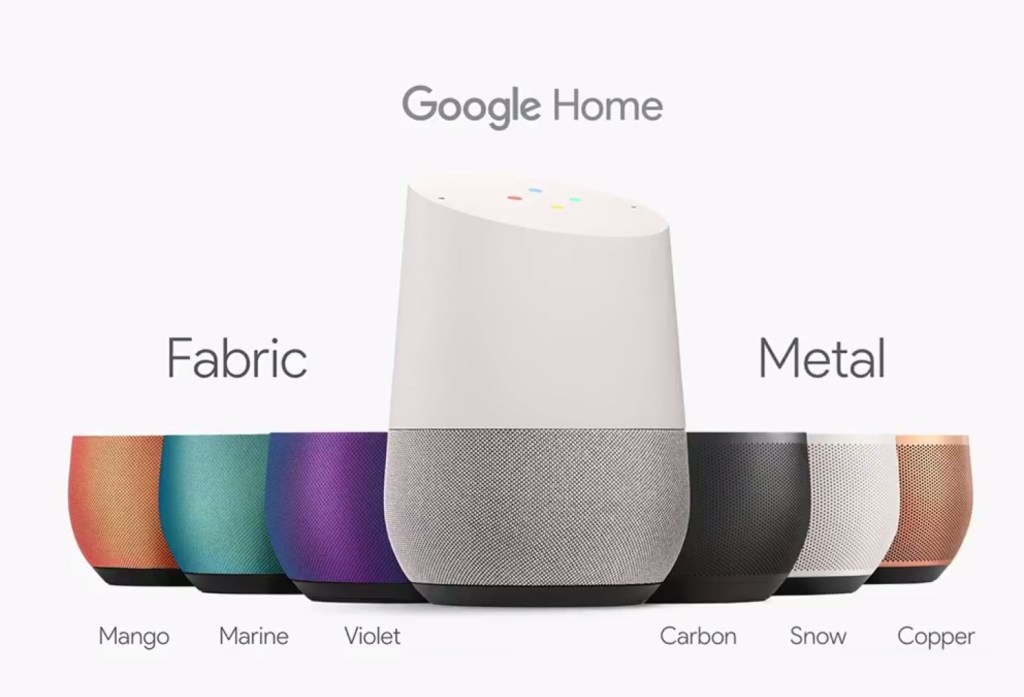 google home colors