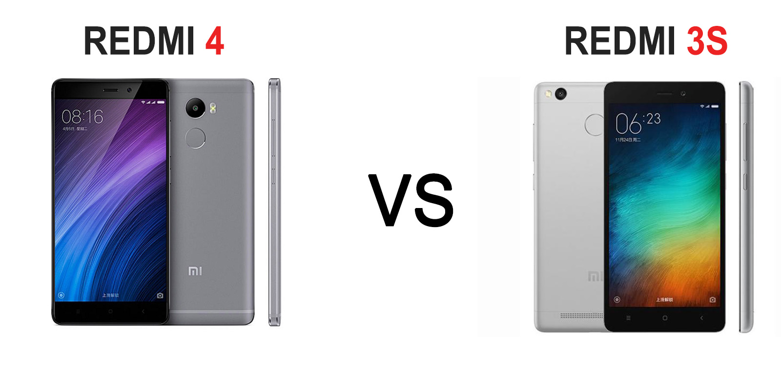 Compare Xiaomi Redmi 4 vs Xiaomi Redmi 3s - GoAndroid