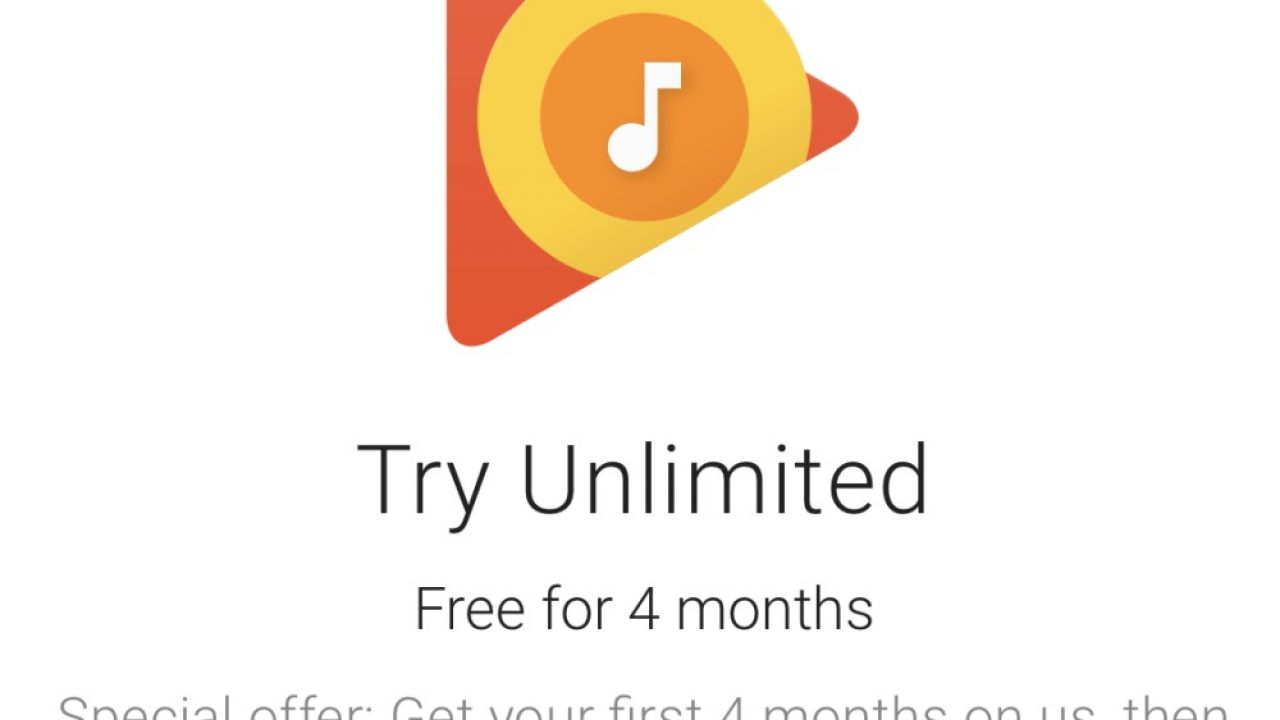 Get Google Play Music Free 4 Month Subscription Goandroid
